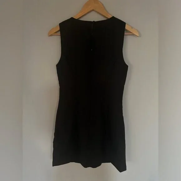 NEW Reformation Citron Sleeveless Linen Mini Dress in Black | size 4 - Picture 7 of 9